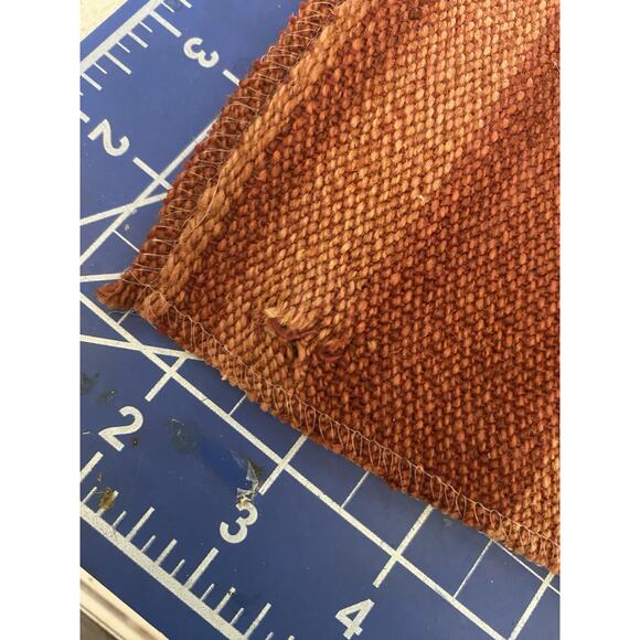 3 Brunschwig Fils Kravet Stripes Coordinate Burnt Orange Brocade Fabric Samples - Picture 8 of 8